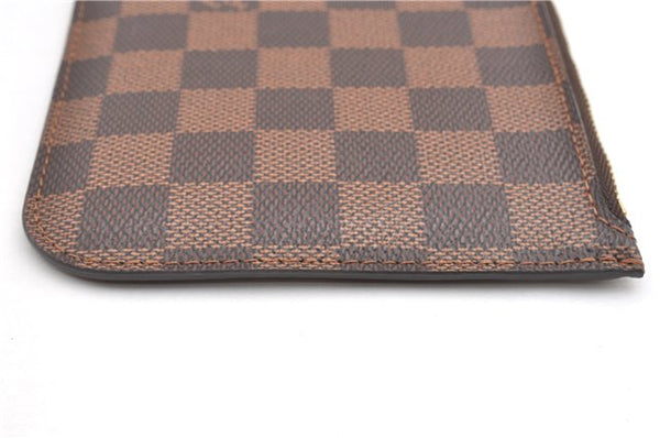 Authentic Louis Vuitton Damier Neverfull Pouch Purse Clutch Bag LV 6509F