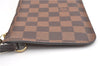 Authentic Louis Vuitton Damier Neverfull Pouch Purse Clutch Bag LV 6509F
