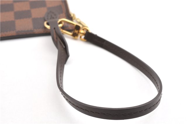 Authentic Louis Vuitton Damier Neverfull Pouch Purse Clutch Bag LV 6509F