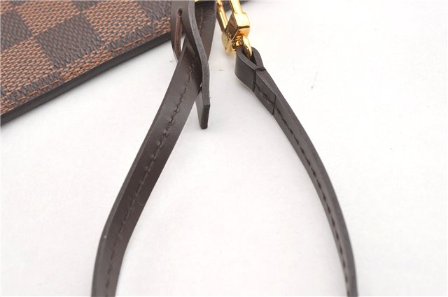 Authentic Louis Vuitton Damier Neverfull Pouch Purse Clutch Bag LV 6509F