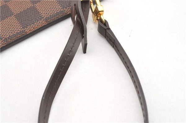 Authentic Louis Vuitton Damier Neverfull Pouch Purse Clutch Bag LV 6509F