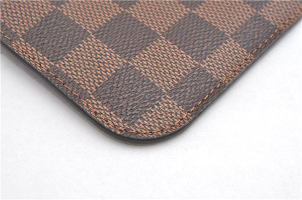 Authentic Louis Vuitton Damier Neverfull Pouch Purse Clutch Bag LV 6509F