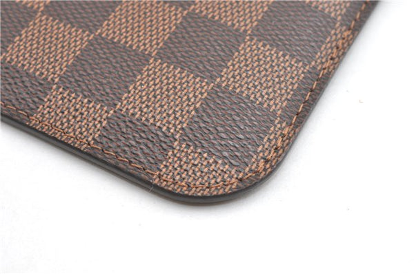 Authentic Louis Vuitton Damier Neverfull Pouch Purse Clutch Bag LV 6509F