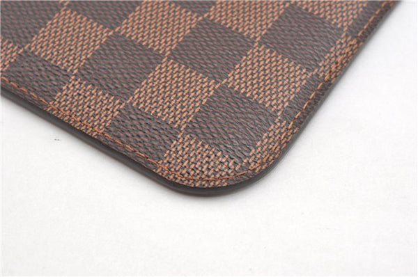 Authentic Louis Vuitton Damier Neverfull Pouch Purse Clutch Bag LV 6509F