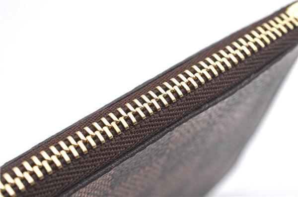 Authentic Louis Vuitton Damier Neverfull Pouch Purse Clutch Bag LV 6509F