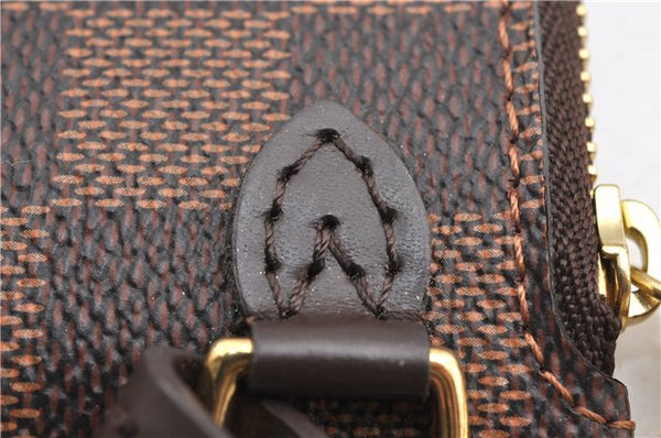 Authentic Louis Vuitton Damier Neverfull Pouch Purse Clutch Bag LV 6509F