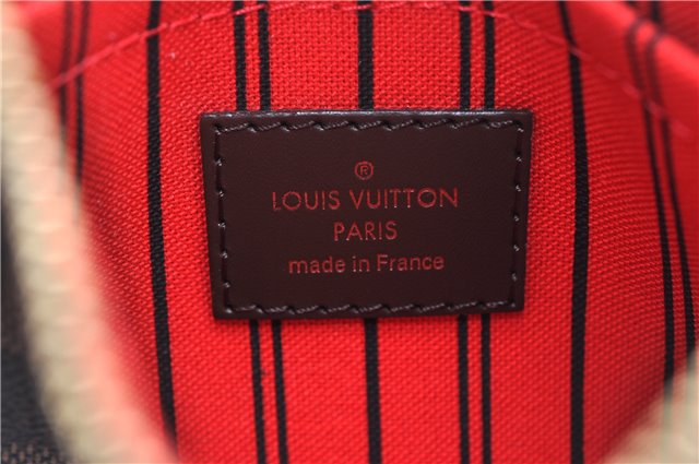 Authentic Louis Vuitton Damier Neverfull Pouch Purse Clutch Bag LV 6509F