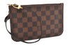 Authentic Louis Vuitton Damier Neverfull Pouch Purse Clutch Bag LV 6511F