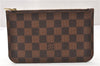 Authentic Louis Vuitton Damier Neverfull Pouch Purse Clutch Bag LV 6511F