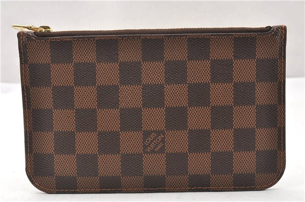 Authentic Louis Vuitton Damier Neverfull Pouch Purse Clutch Bag LV 6511F
