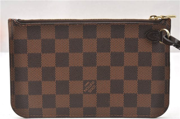 Authentic Louis Vuitton Damier Neverfull Pouch Purse Clutch Bag LV 6511F