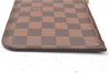 Authentic Louis Vuitton Damier Neverfull Pouch Purse Clutch Bag LV 6511F
