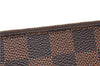 Authentic Louis Vuitton Damier Neverfull Pouch Purse Clutch Bag LV 6511F