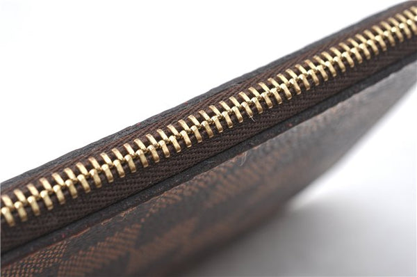 Authentic Louis Vuitton Damier Neverfull Pouch Purse Clutch Bag LV 6511F