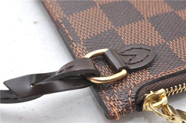 Authentic Louis Vuitton Damier Neverfull Pouch Purse Clutch Bag LV 6511F