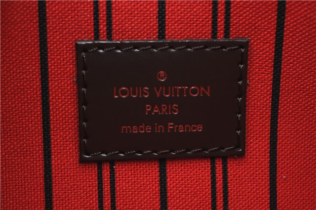 Authentic Louis Vuitton Damier Neverfull Pouch Purse Clutch Bag LV 6512F