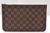Authentic Louis Vuitton Damier Neverfull Pouch Purse Clutch Bag LV 6517F
