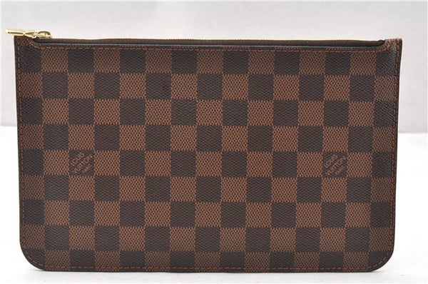 Authentic Louis Vuitton Damier Neverfull Pouch Purse Clutch Bag LV 6517F