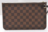 Authentic Louis Vuitton Damier Neverfull Pouch Purse Clutch Bag LV 6517F