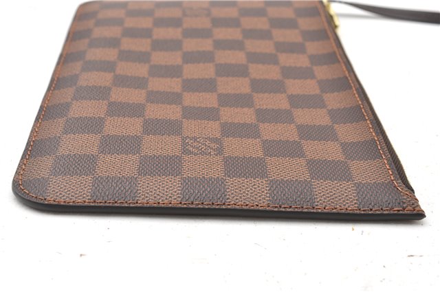 Authentic Louis Vuitton Damier Neverfull Pouch Purse Clutch Bag LV 6517F