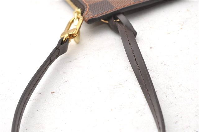 Authentic Louis Vuitton Damier Neverfull Pouch Purse Clutch Bag LV 6517F