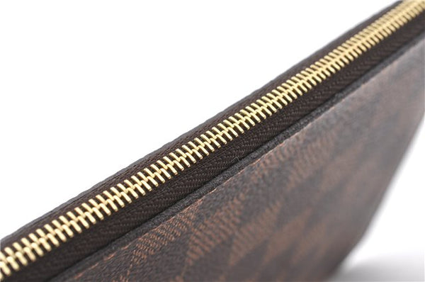 Authentic Louis Vuitton Damier Neverfull Pouch Purse Clutch Bag LV 6517F