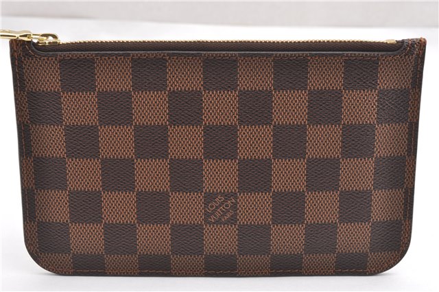 Authentic Louis Vuitton Damier Neverfull Pouch Purse Clutch Bag LV 6520F
