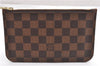 Authentic Louis Vuitton Damier Neverfull Pouch Purse Clutch Bag LV 6520F