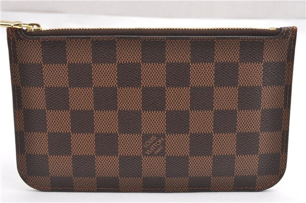 Authentic Louis Vuitton Damier Neverfull Pouch Purse Clutch Bag LV 6520F