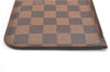 Authentic Louis Vuitton Damier Neverfull Pouch Purse Clutch Bag LV 6520F