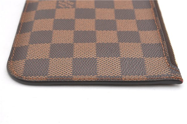 Authentic Louis Vuitton Damier Neverfull Pouch Purse Clutch Bag LV 6520F