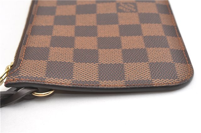 Authentic Louis Vuitton Damier Neverfull Pouch Purse Clutch Bag LV 6520F