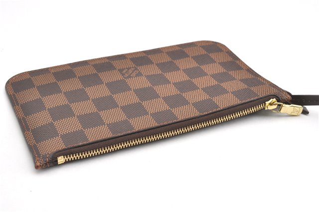 Authentic Louis Vuitton Damier Neverfull Pouch Purse Clutch Bag LV 6520F