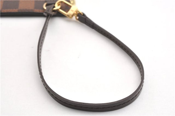 Authentic Louis Vuitton Damier Neverfull Pouch Purse Clutch Bag LV 6520F