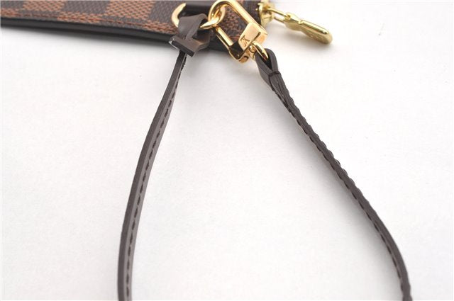 Authentic Louis Vuitton Damier Neverfull Pouch Purse Clutch Bag LV 6520F