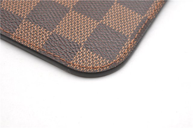Authentic Louis Vuitton Damier Neverfull Pouch Purse Clutch Bag LV 6520F