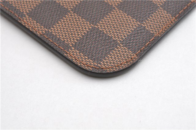 Authentic Louis Vuitton Damier Neverfull Pouch Purse Clutch Bag LV 6520F