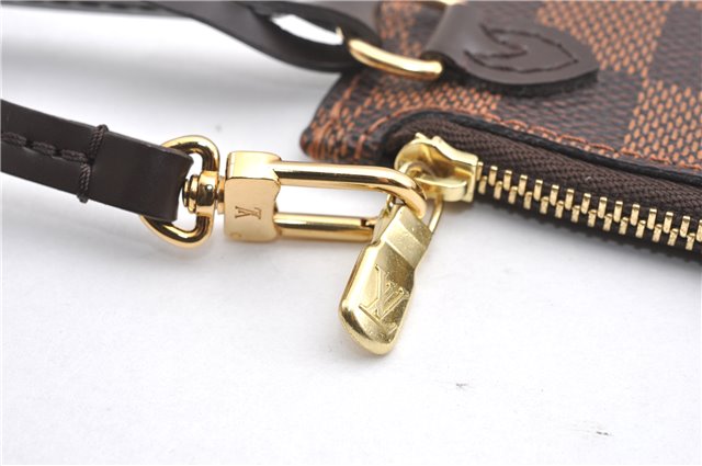 Authentic Louis Vuitton Damier Neverfull Pouch Purse Clutch Bag LV 6520F