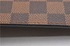 Authentic Louis Vuitton Damier Neverfull Pouch Purse Clutch Bag LV 6520F