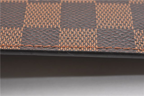 Authentic Louis Vuitton Damier Neverfull Pouch Purse Clutch Bag LV 6520F