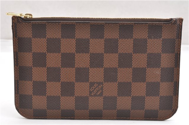 Authentic Louis Vuitton Damier Neverfull Pouch Purse Clutch Bag LV 6521F