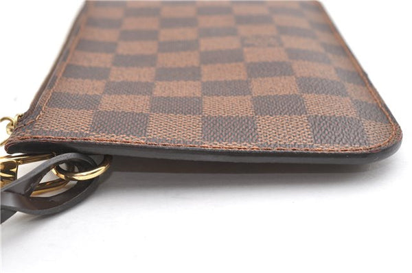 Authentic Louis Vuitton Damier Neverfull Pouch Purse Clutch Bag LV 6521F