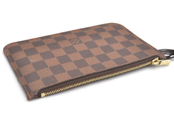 Authentic Louis Vuitton Damier Neverfull Pouch Purse Clutch Bag LV 6521F