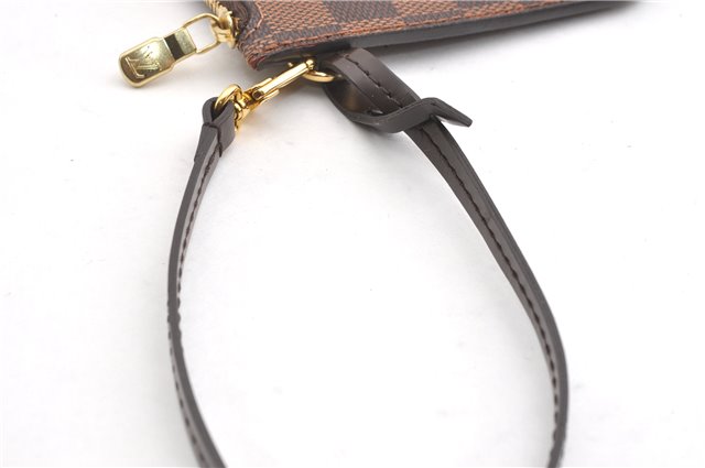 Authentic Louis Vuitton Damier Neverfull Pouch Purse Clutch Bag LV 6521F