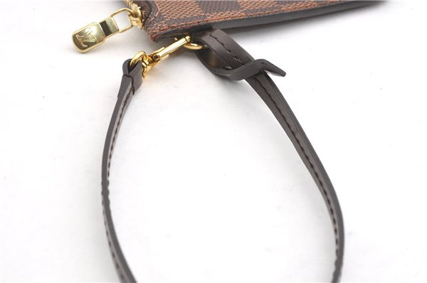 Authentic Louis Vuitton Damier Neverfull Pouch Purse Clutch Bag LV 6521F