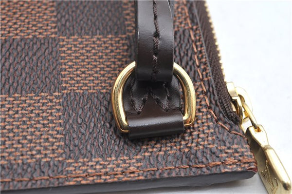 Authentic Louis Vuitton Damier Neverfull Pouch Purse Clutch Bag LV 6521F