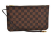 Authentic Louis Vuitton Damier Neverfull Pouch Purse Clutch Bag LV 6523F