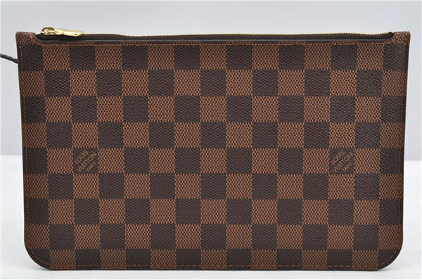 Authentic Louis Vuitton Damier Neverfull Pouch Purse Clutch Bag LV 6523F