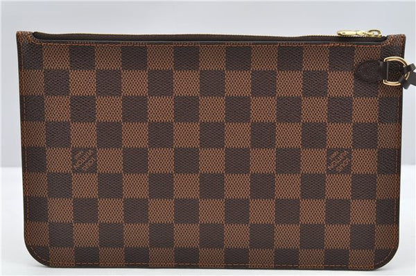 Authentic Louis Vuitton Damier Neverfull Pouch Purse Clutch Bag LV 6523F