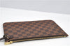 Authentic Louis Vuitton Damier Neverfull Pouch Purse Clutch Bag LV 6523F